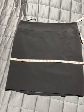 ANTONIO MELANI Black Mini Skirt with Subtle Draped Waist